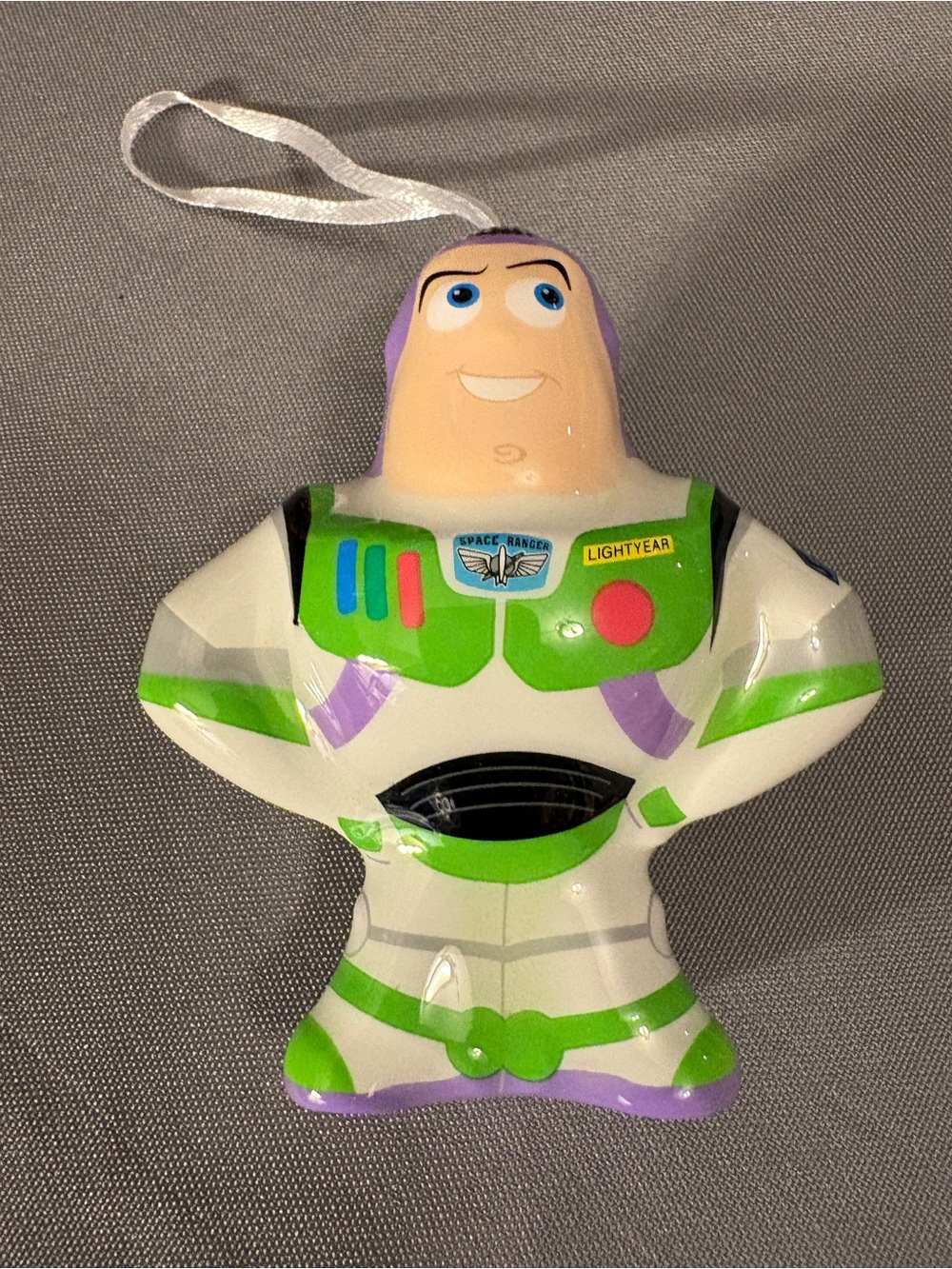 Hallmark Toy Story Buzz Lightyear Shatterproof Ornament - White, Green & Purple